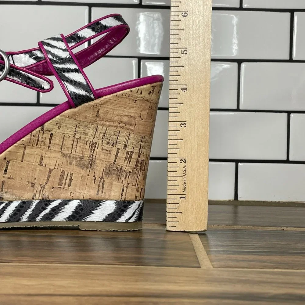 Skechers Cali Bombshell Fantasia Women's Size 8 Shoes Multicolor Wedge Sandals_8